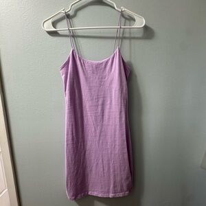 Purple Spaghetti Strap Dress